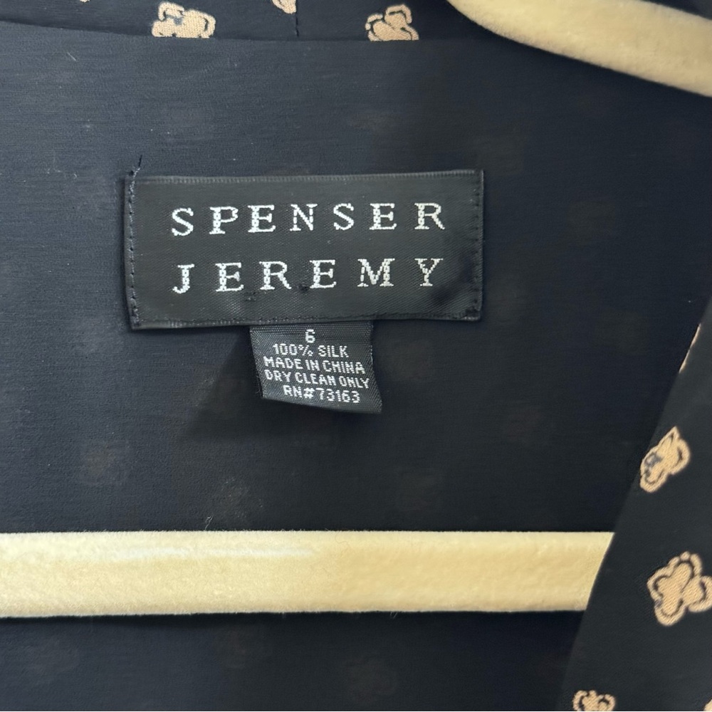Spenser Jeremy Black and Cream Midi Dress - Picture 3 of 3